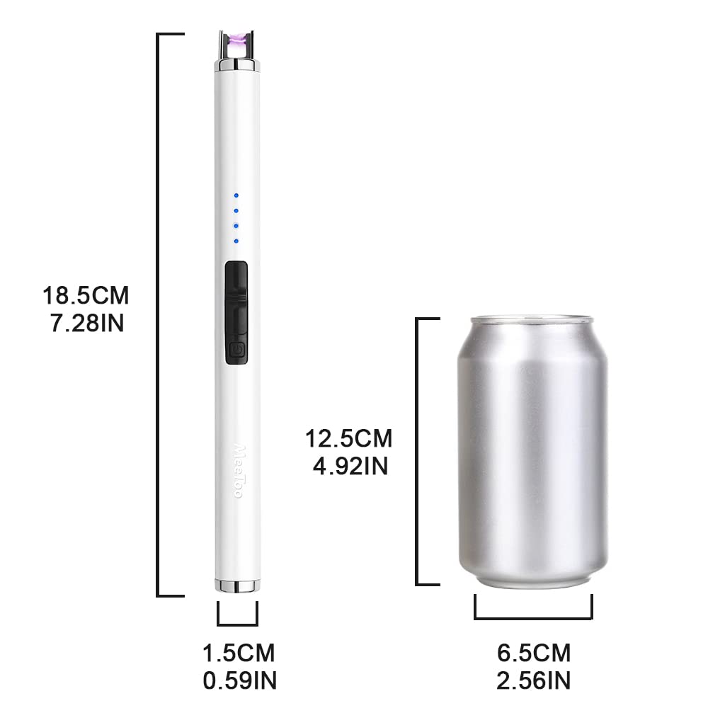 MeeToo Candle Electric Lighter Rechargeable USB Type-C Lighters for Candle Christmas Kitchen Camping Party, Gifts for Wife Women Men Nana Purple