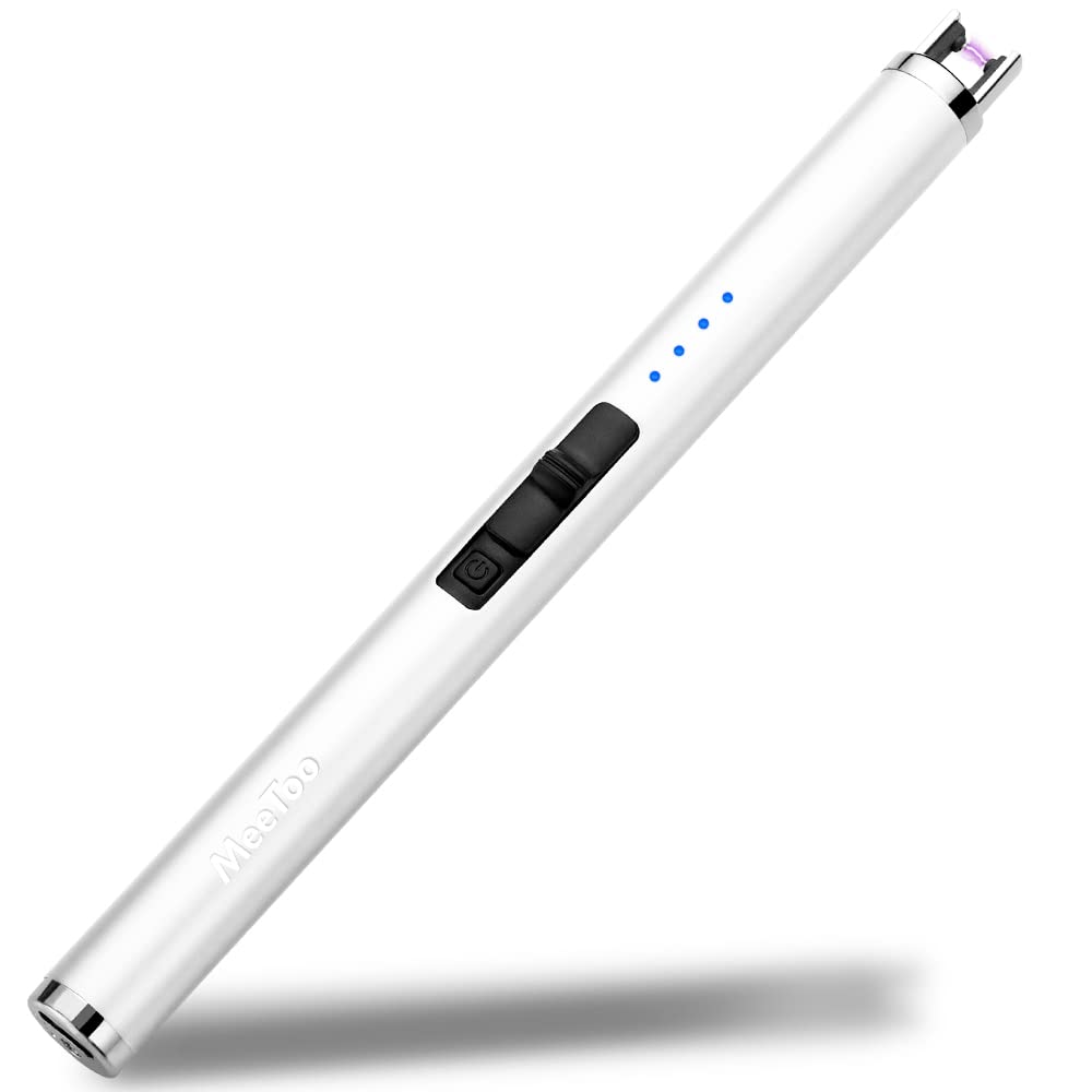 MeeToo Candle Electric Lighter Rechargeable USB Type-C Lighters for Candle Christmas Kitchen Camping Party, Gifts for Wife Women Men Nana Purple